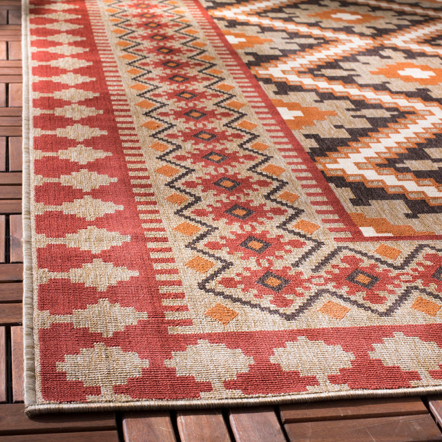 Safavieh Veranda Ver099 Red/Natural Rug.