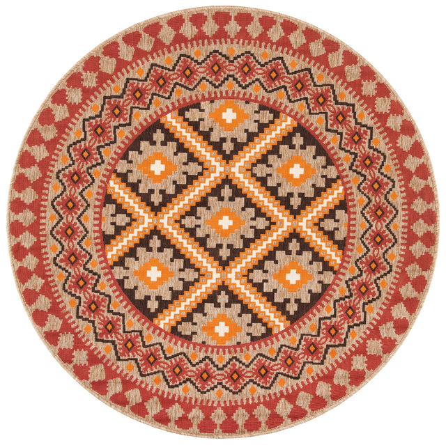 Safavieh Veranda Ver099 Red/Natural Rug.