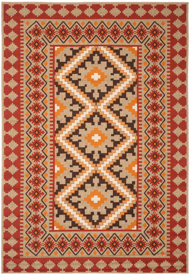 Safavieh Veranda Ver099 Red/Natural Rug.