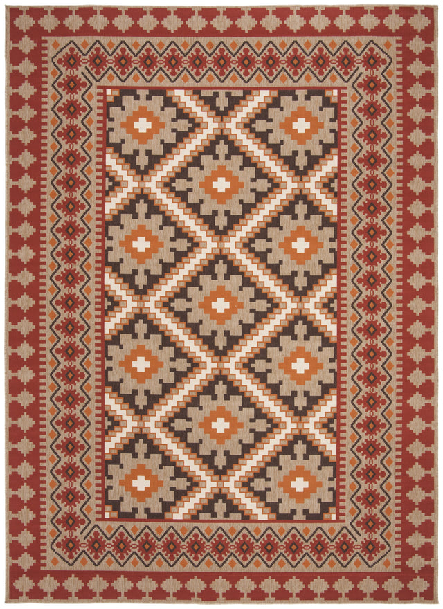 Safavieh Veranda Ver099 Red/Natural Rug.