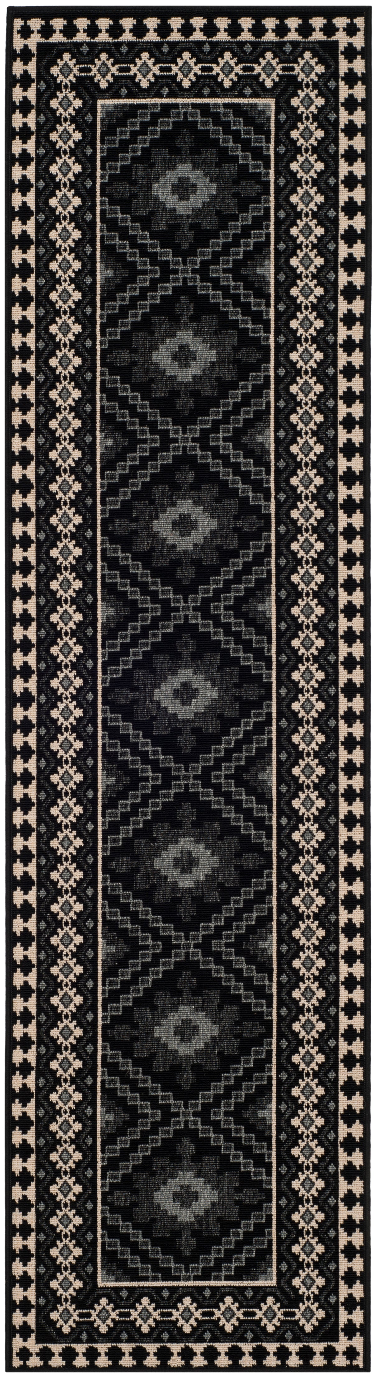 Safavieh Veranda Ver099 Black/Creme Rug.