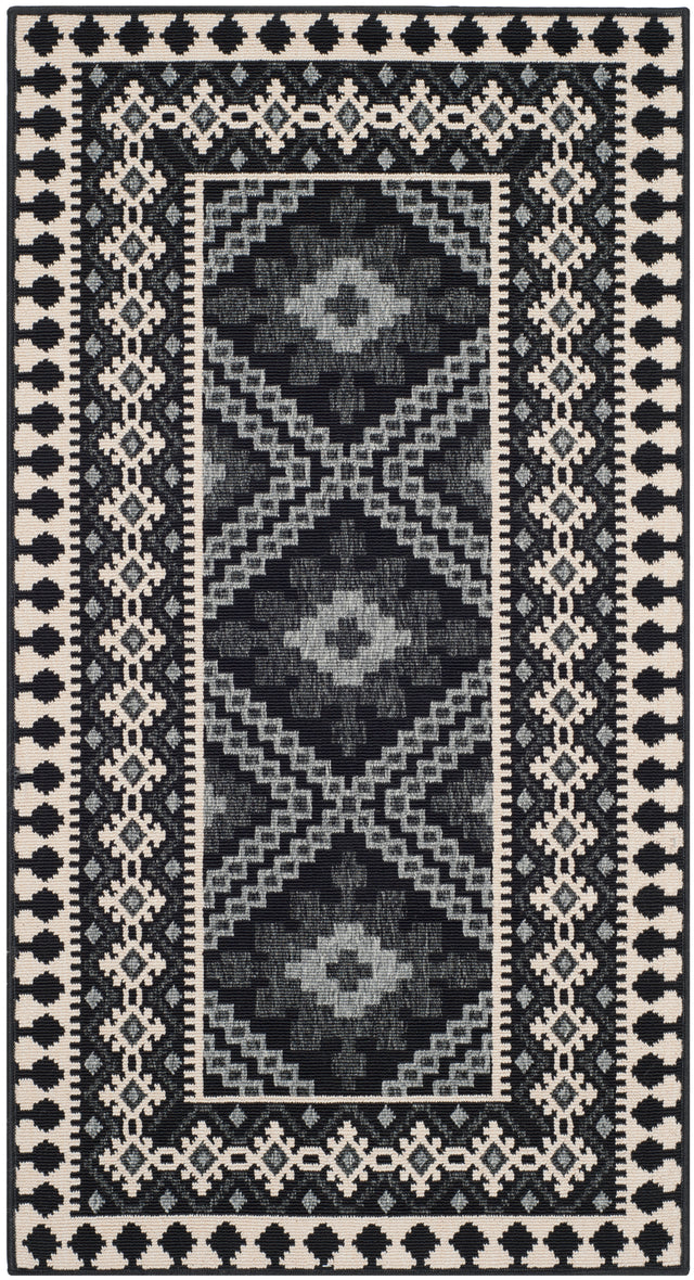 Safavieh Veranda Ver099 Black/Creme Rug.