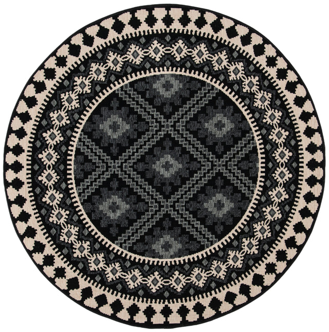 Safavieh Veranda Ver099 Black/Creme Rug.