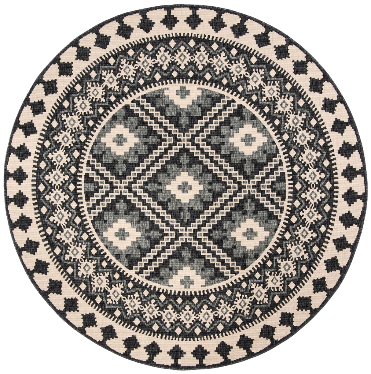 Safavieh Veranda Ver099 Ivory/Grey Rug.