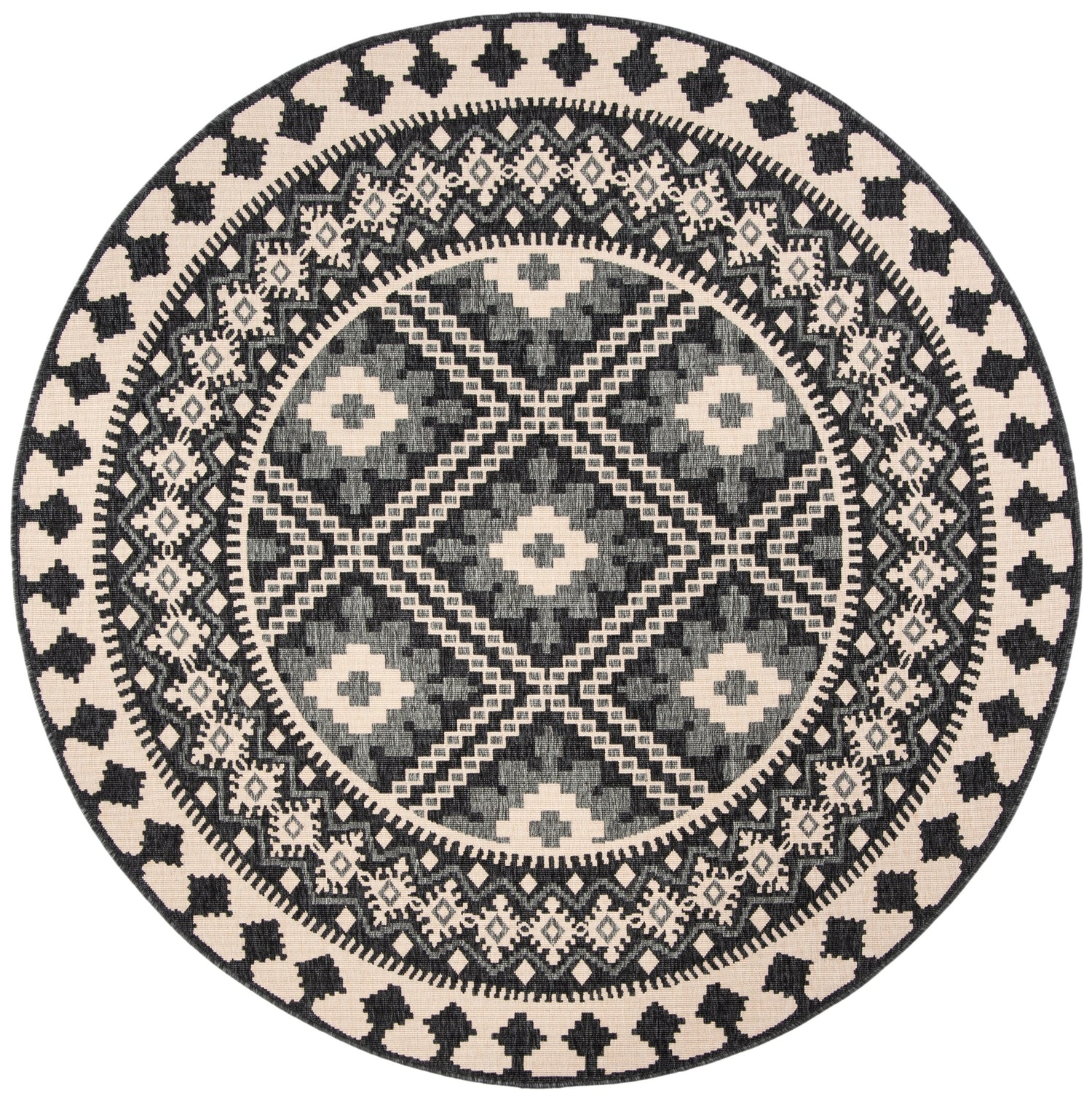 Safavieh Veranda Ver099 Ivory/Grey Rug.