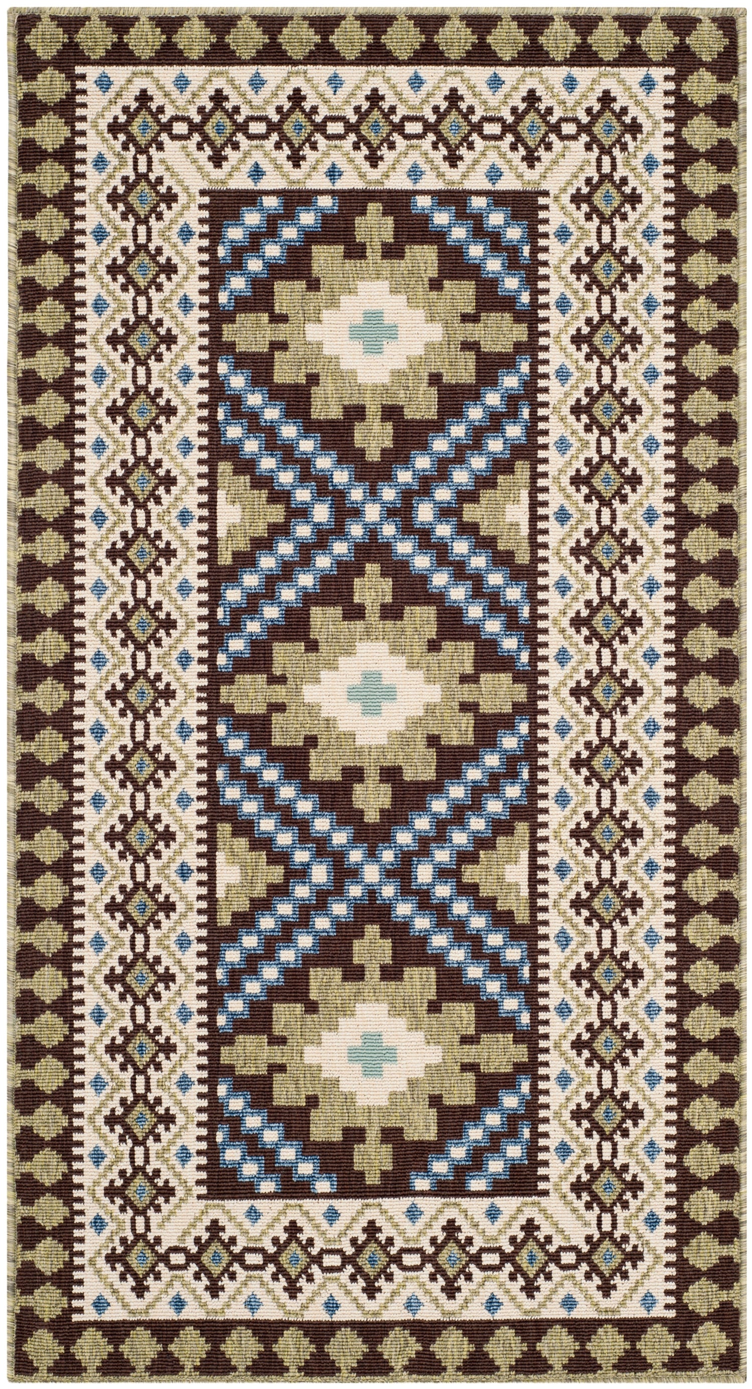 Safavieh Veranda Ver099 Chocolate/Green Rug.
