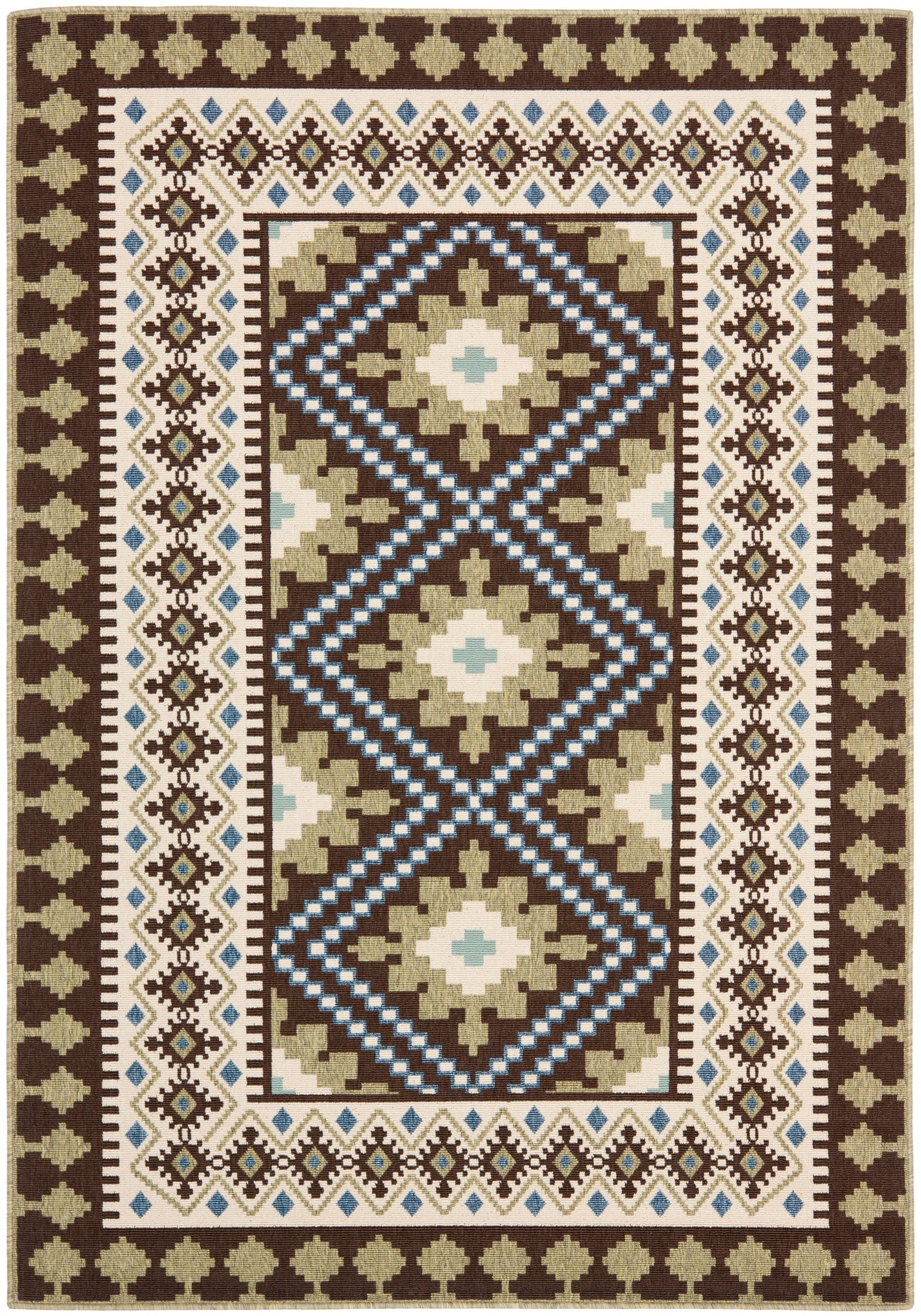 Safavieh Veranda Ver099 Chocolate/Green Rug.