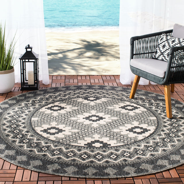 Safavieh Veranda Ver099 Ivory/Charcoal Rug.