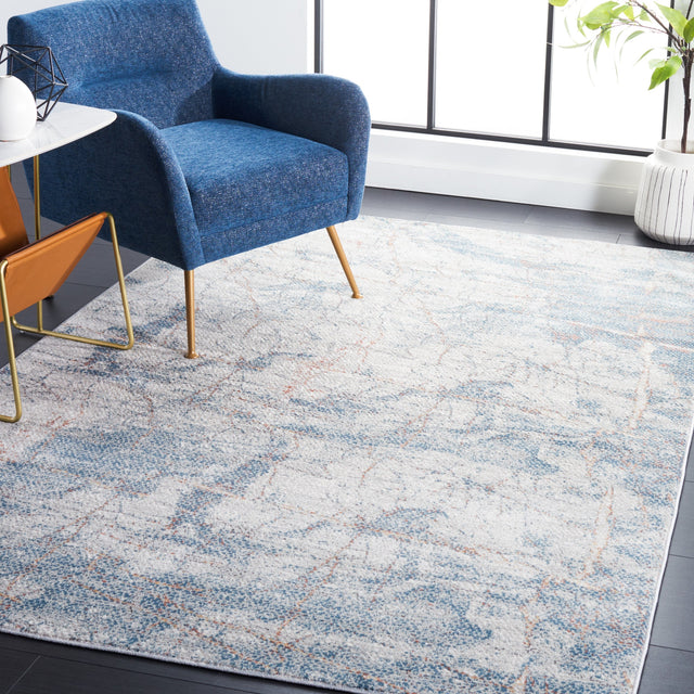 Safavieh Vogue Vge202A Grey/Blue Rust Rug.