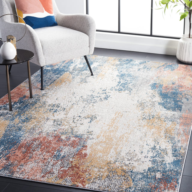 Safavieh Vogue Vge206A Ivory/Blue Rust Rug.