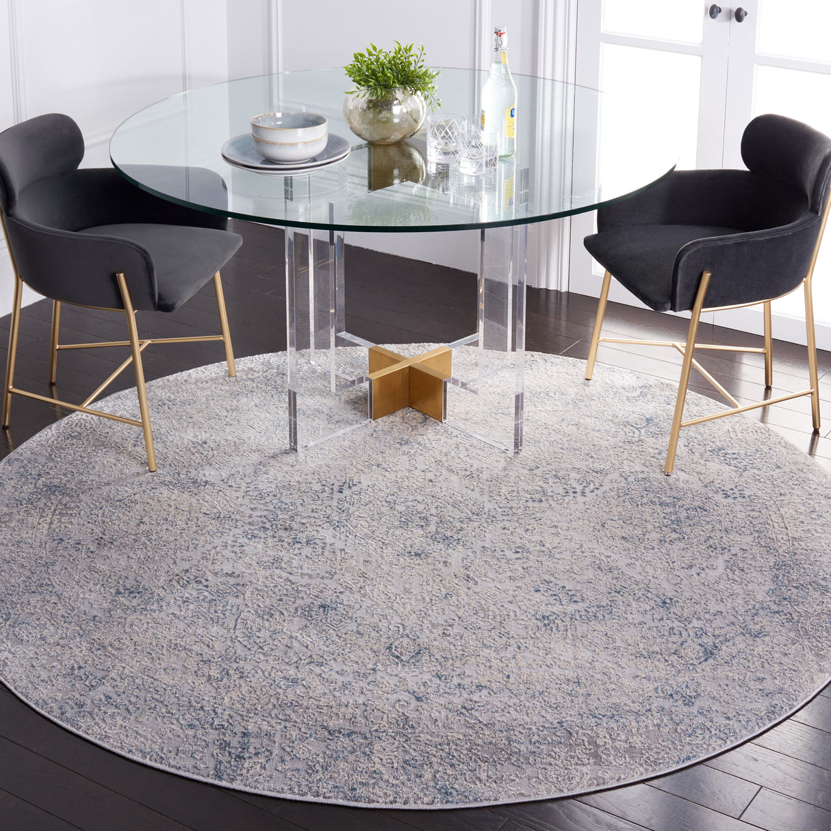 Safavieh Vogue Vge216F Grey/Blue Rug.