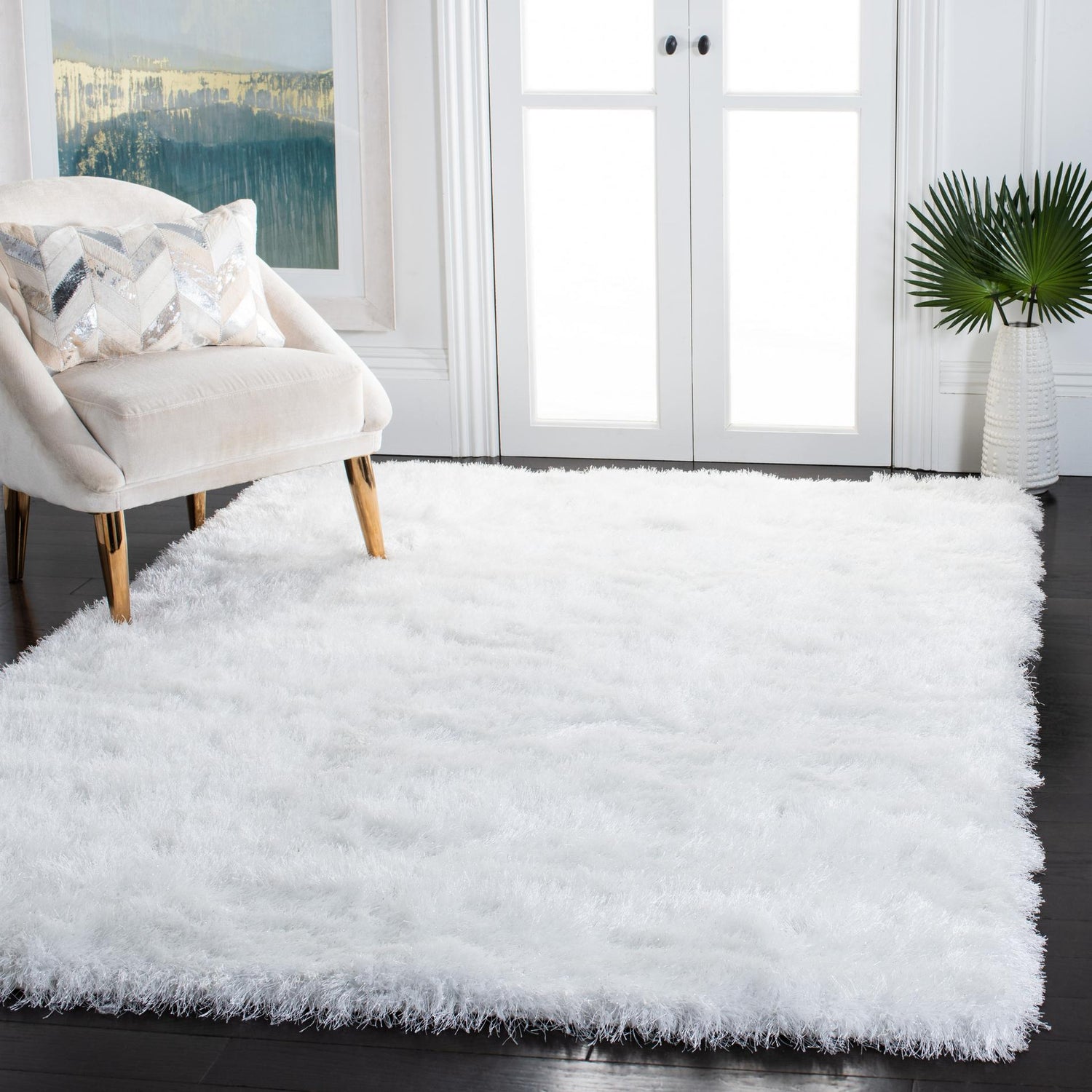 Safavieh Vegas Shag Vgs868A Ivory Rugs.