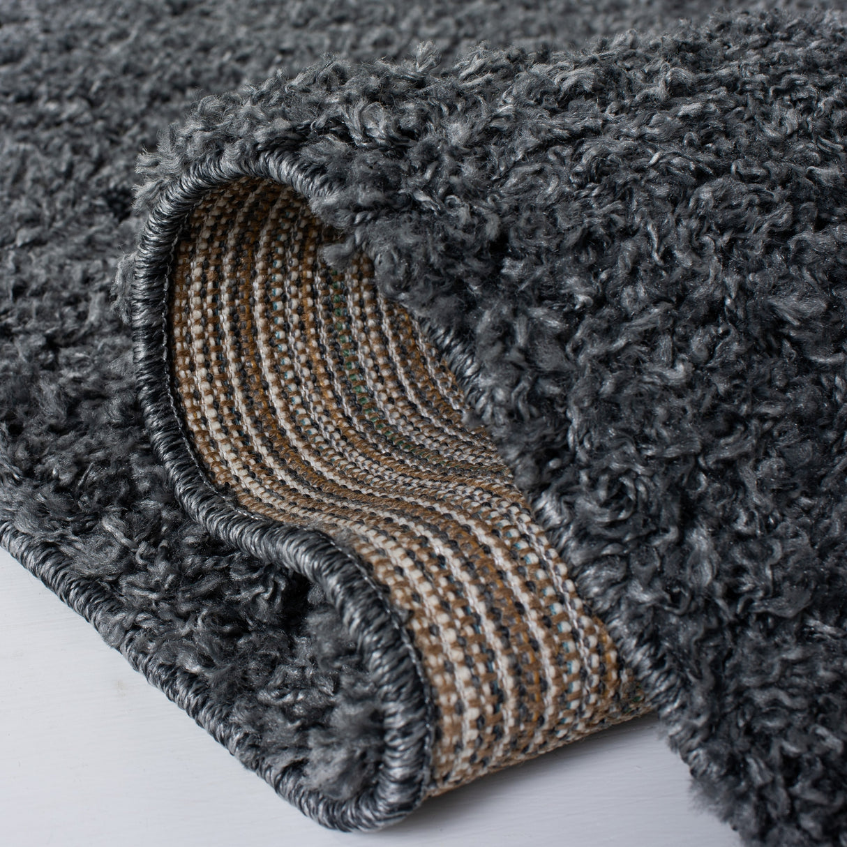 Safavieh Venus Shag Vns520H Dark Grey Rug.