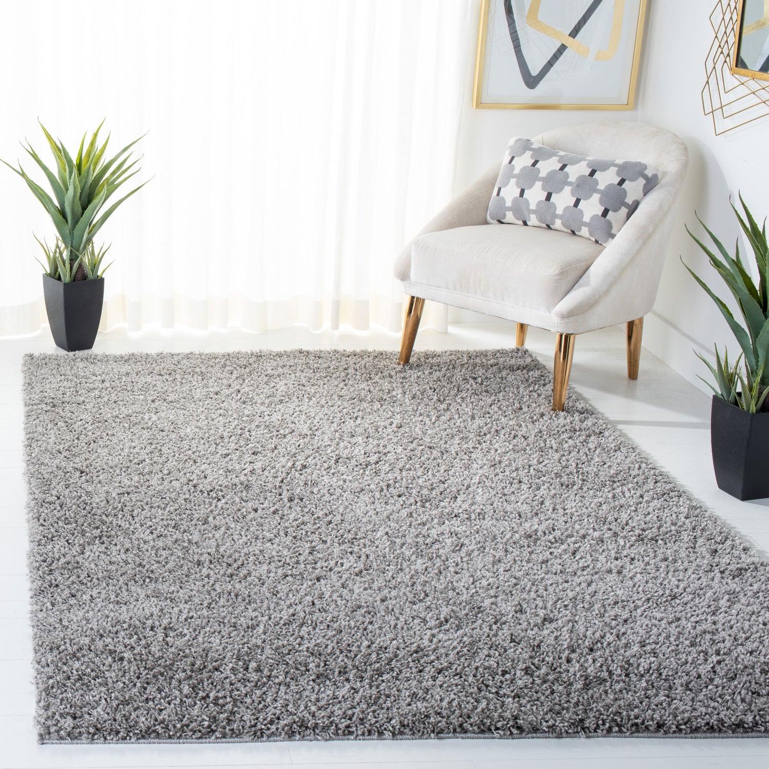Safavieh Venus Shag Vns520J Grey Rugs.