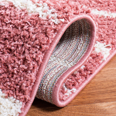 Safavieh Venus Shag Vns603U Pink/Ivory Rug.