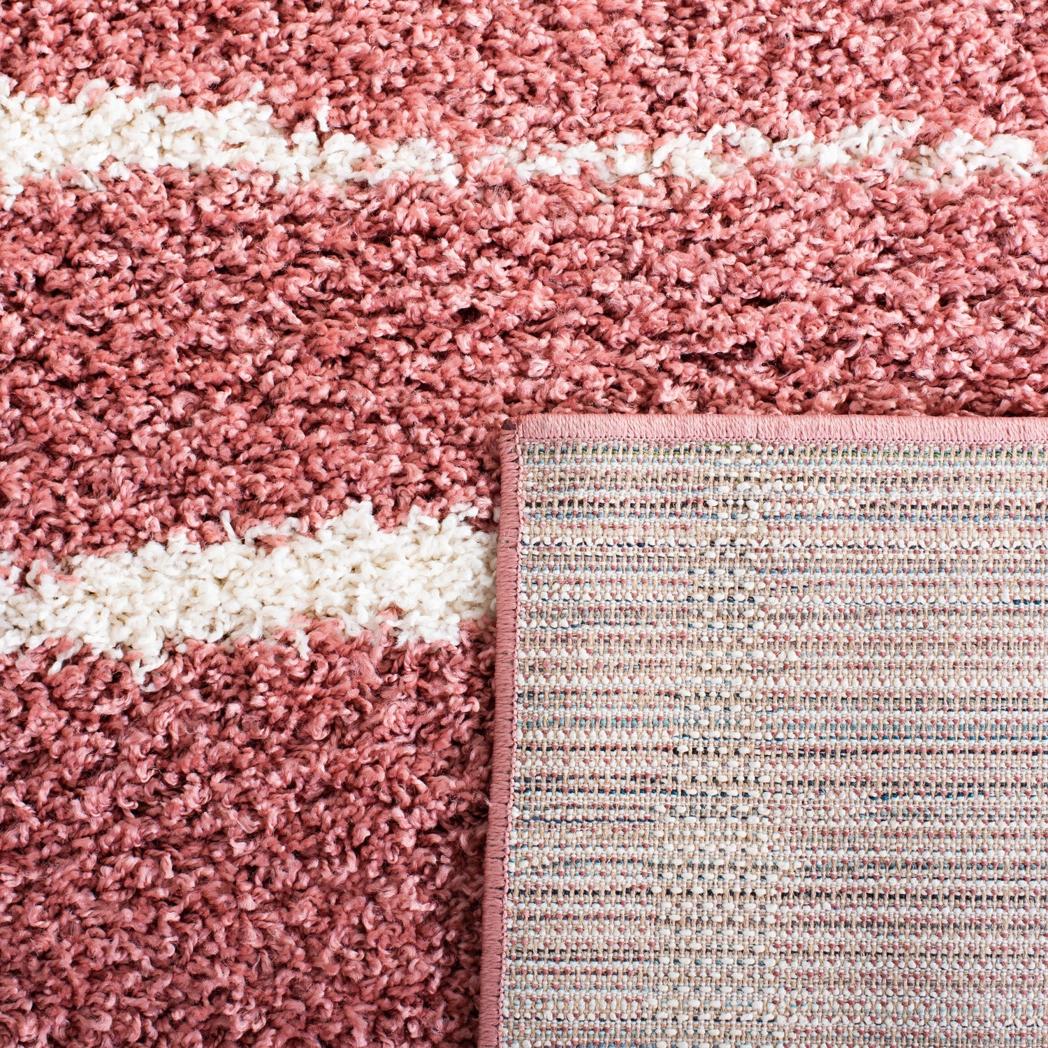 Safavieh Venus Shag Vns603U Pink/Ivory Rug.