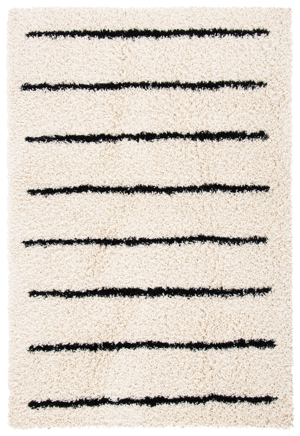 Safavieh Venus Shag Vns604A Ivory/Black Rug.
