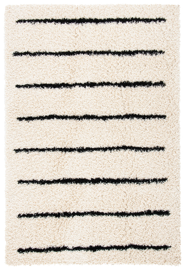 Safavieh Venus Shag Vns604A Ivory/Black Rug.
