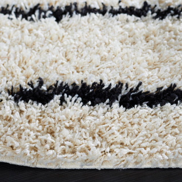 Safavieh Venus Shag Vns604A Ivory/Black Rug.