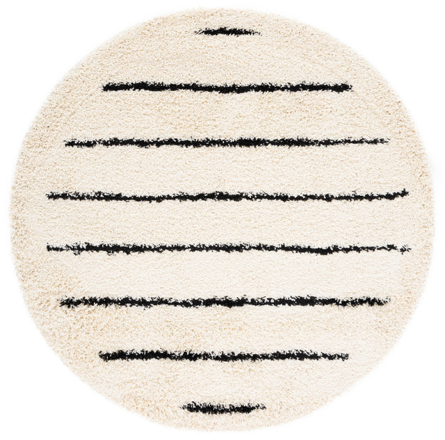 Safavieh Venus Shag Vns604A Ivory/Black Rug.