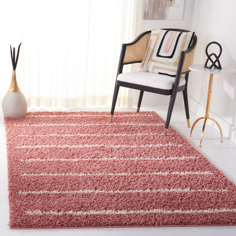 Safavieh Venus Shag Vns604U Pink/Ivory Rug.