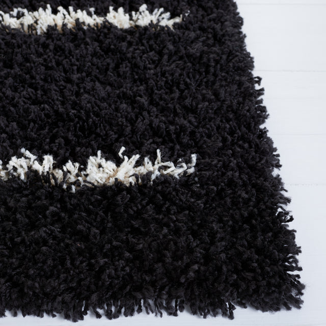 Safavieh Venus Shag Vns604Z Black/Ivory Rug.