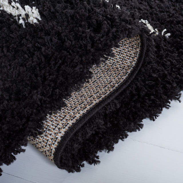 Safavieh Venus Shag Vns604Z Black/Ivory Rug.