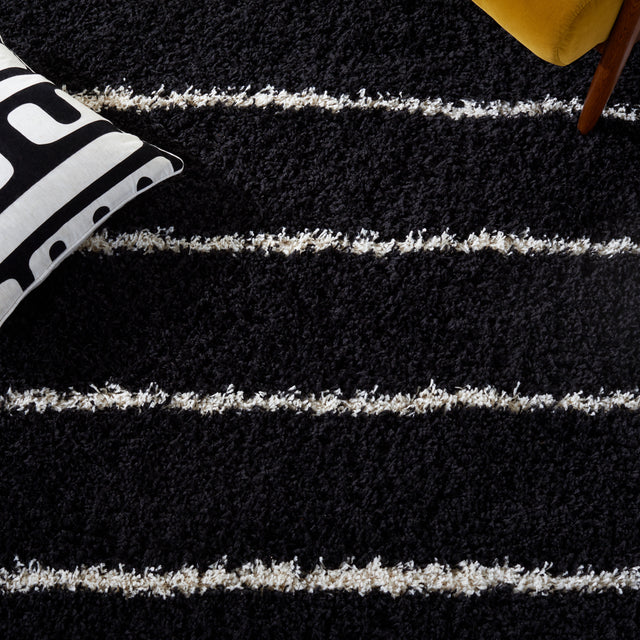 Safavieh Venus Shag Vns604Z Black/Ivory Rug.