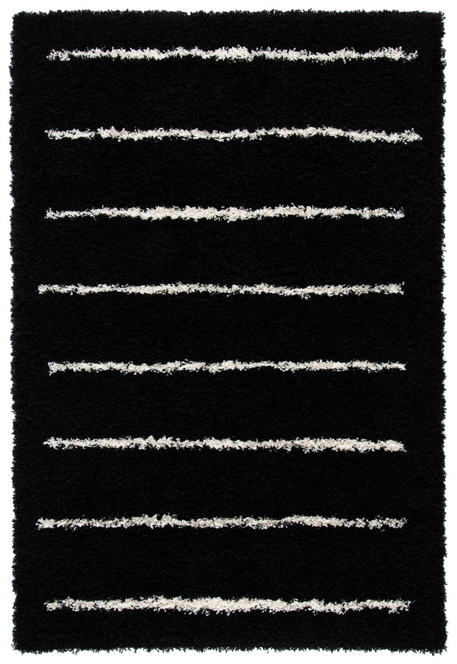 Safavieh Venus Shag Vns604Z Black/Ivory Rug.