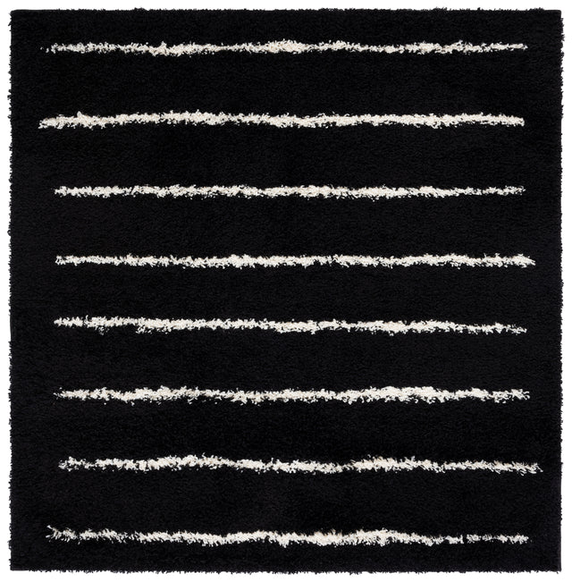 Safavieh Venus Shag Vns604Z Black/Ivory Rug.