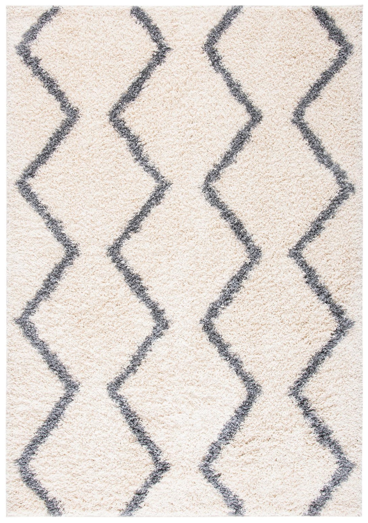 Safavieh Venus Shag Vns680A Ivory/Grey Rugs.