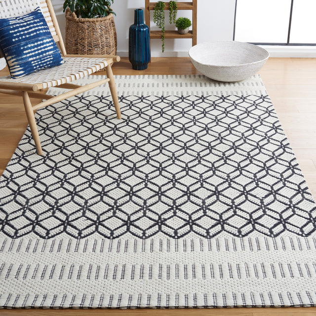 Safavieh Vermont Vrm150Z Ivory/Black Rug.