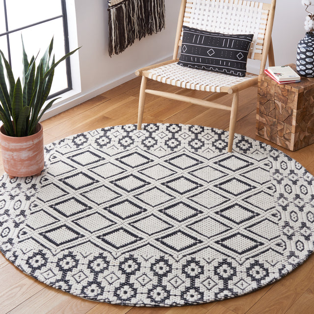 Safavieh Vermont Vrm151Z Ivory/Black Rug.