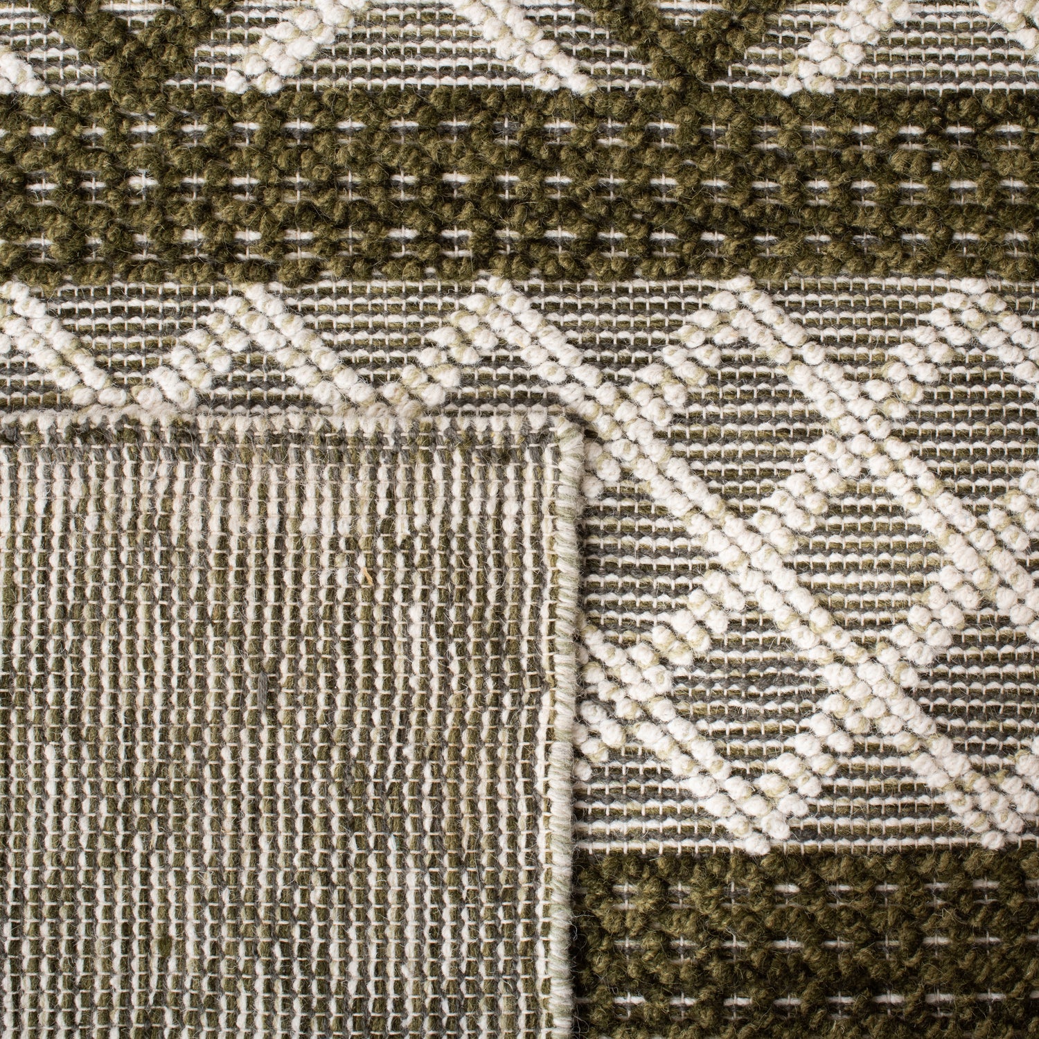 Safavieh Vermont Vrm211Y Ivory/Dark Green Rugs.