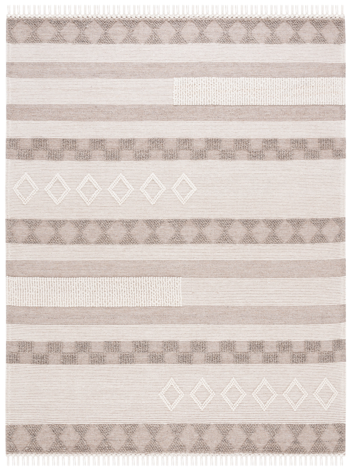 Safavieh Vermont Vrm253T Ivory/Brown Rug.