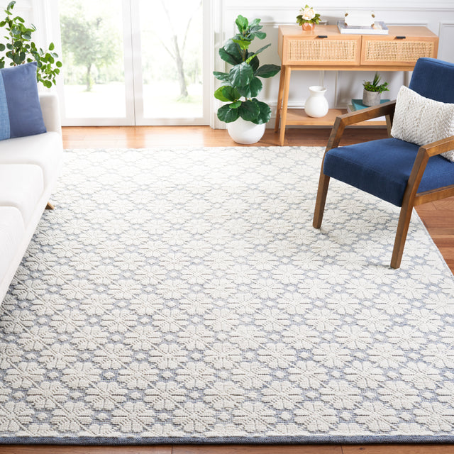 Safavieh Vermont Vrm303M Ivory/Blue Rug.