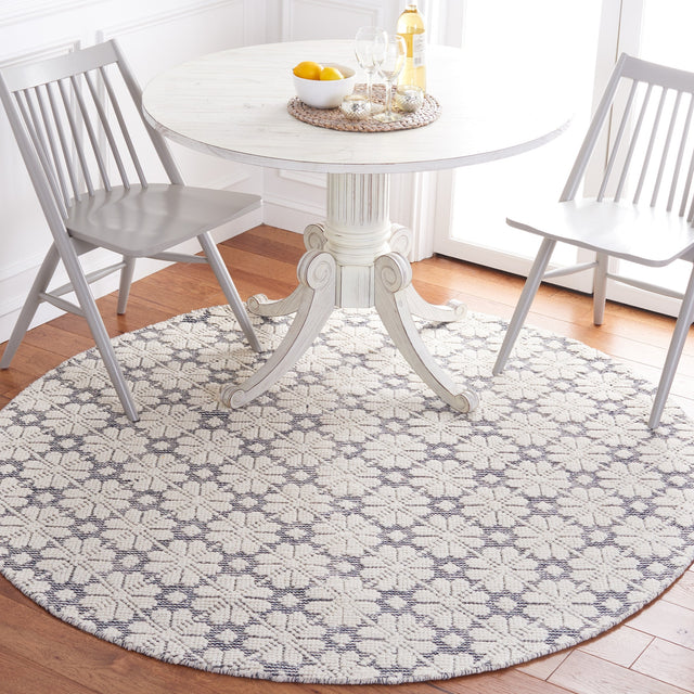 Safavieh Vermont Vrm303N Ivory/Navy Rug.