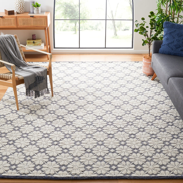 Safavieh Vermont Vrm303N Ivory/Navy Rug.