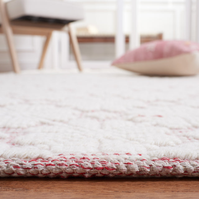 Safavieh Vermont Vrm303Q Ivory/Red Rug.
