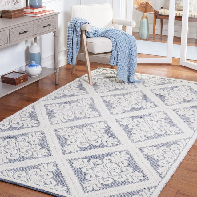 Safavieh Vermont Vrm306M Ivory/Blue Rug.