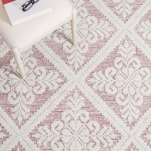 Safavieh Vermont Vrm306Q Ivory/Red Rug.