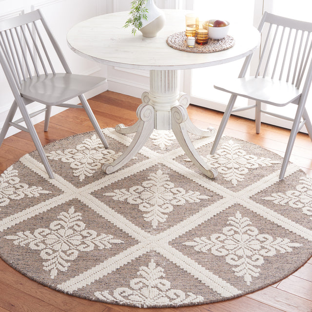 Safavieh Vermont Vrm306T Ivory/Brown Rug.