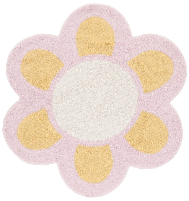 Safavieh Machine Washable Vermont Vrm475D Gold/Light Pink Rug.