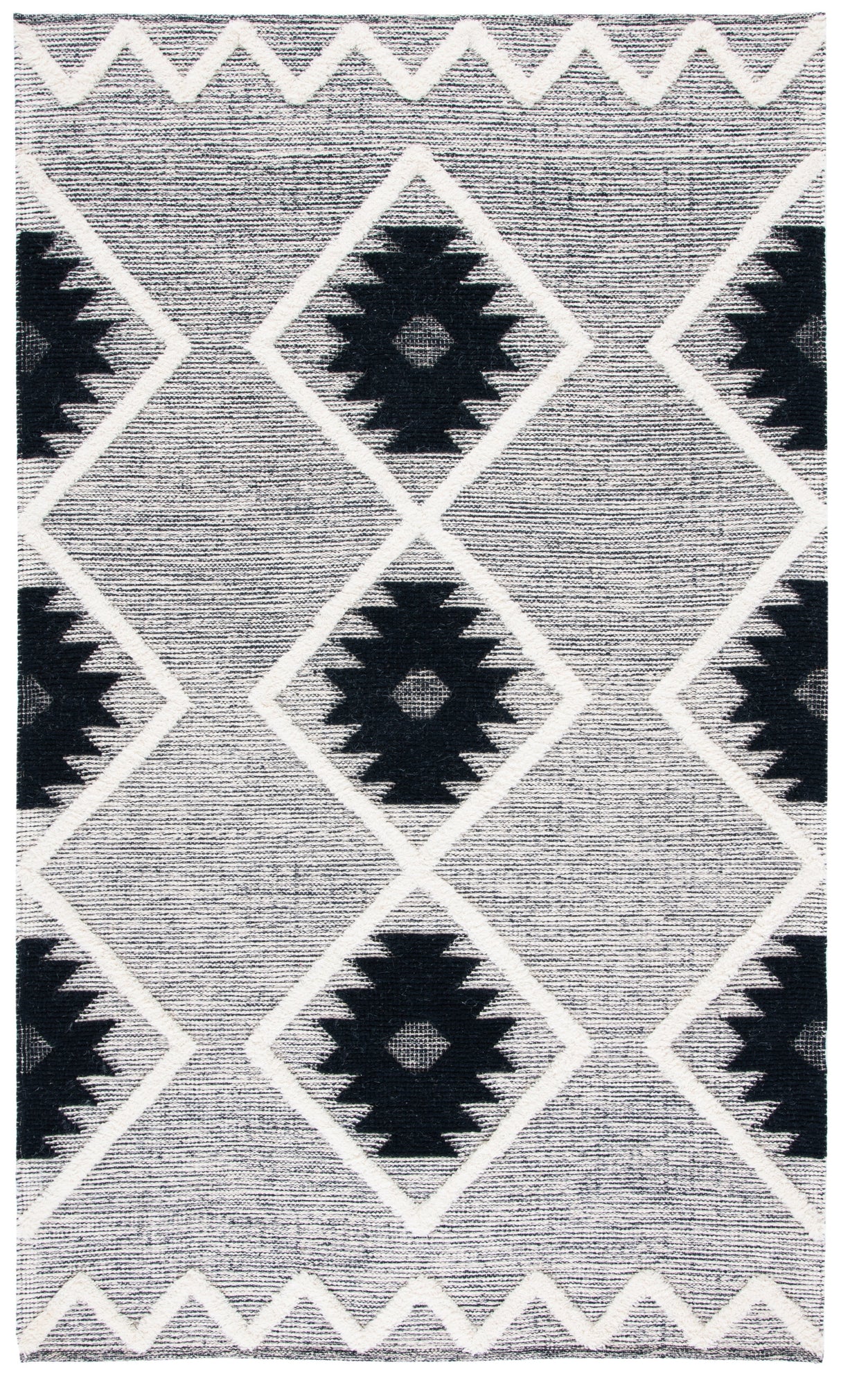 Safavieh Vermont Vrm602H Black/Ivory Rugs.