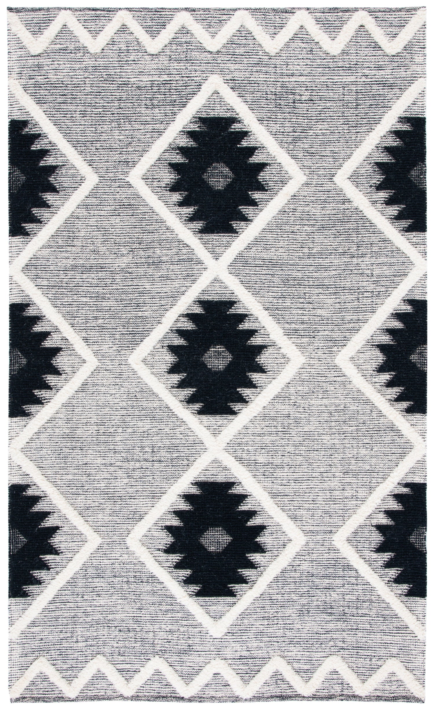 Safavieh Vermont Vrm602H Black/Ivory Rugs.