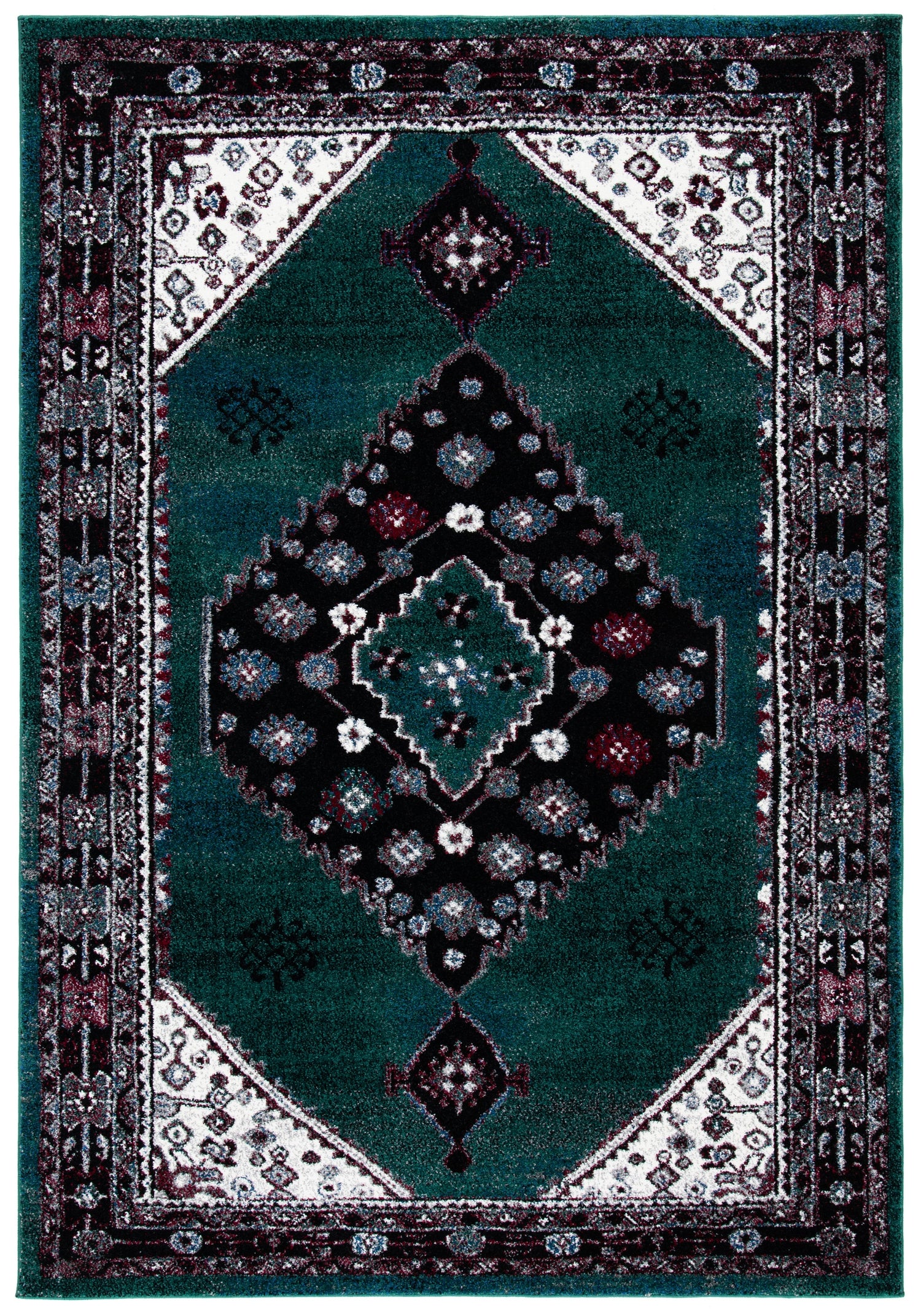 Safavieh Vintage Hamadan Vth202Y Green/Black Rugs.