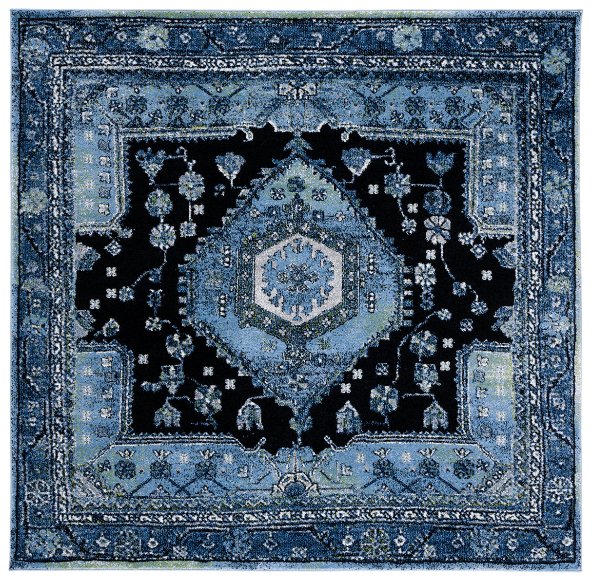 Safavieh Vintage Hamadan Vth204J Light Blue/Black Rugs.