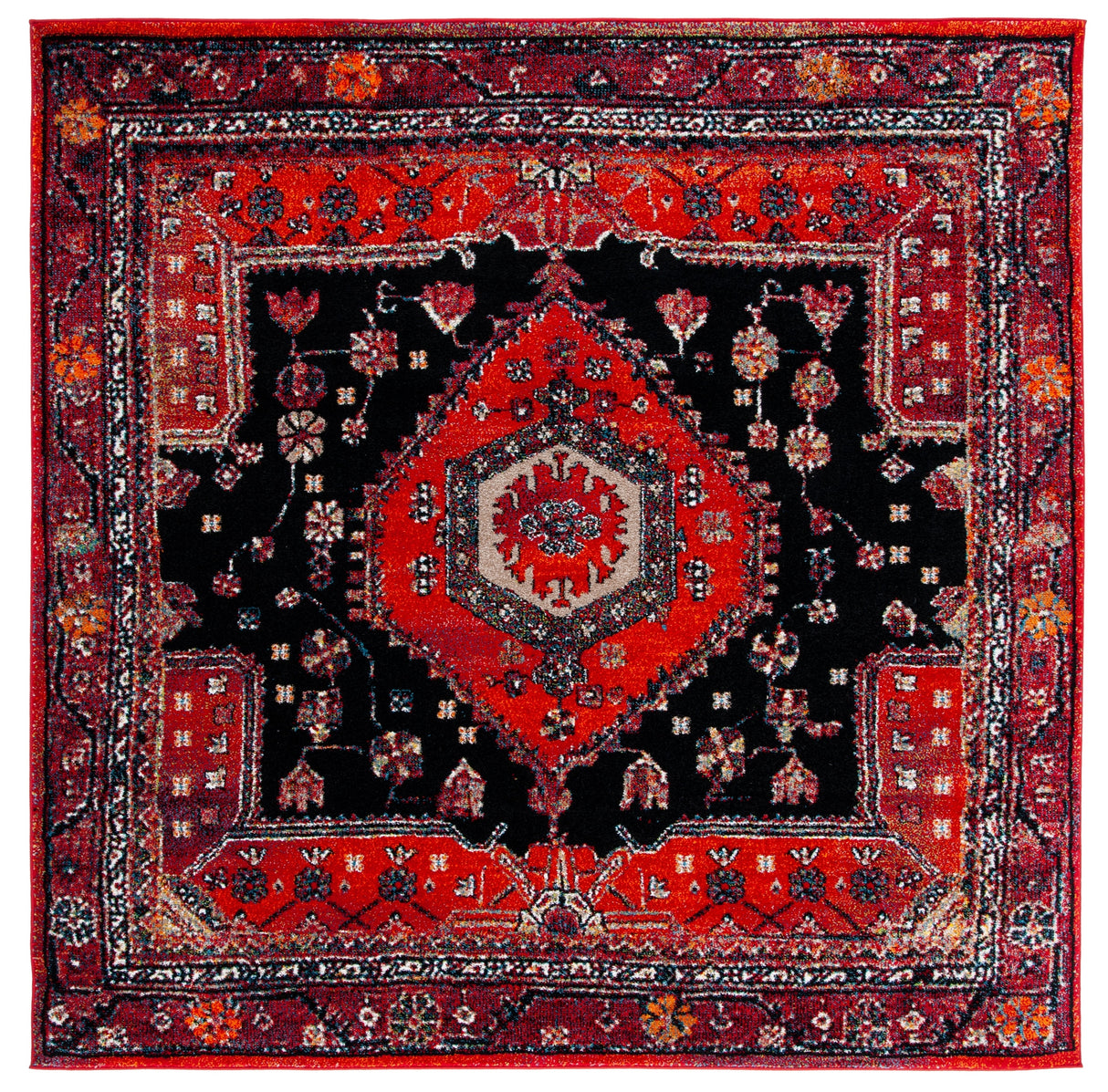 Safavieh Vintage Hamadan Vth204Q Red/Black Rugs.