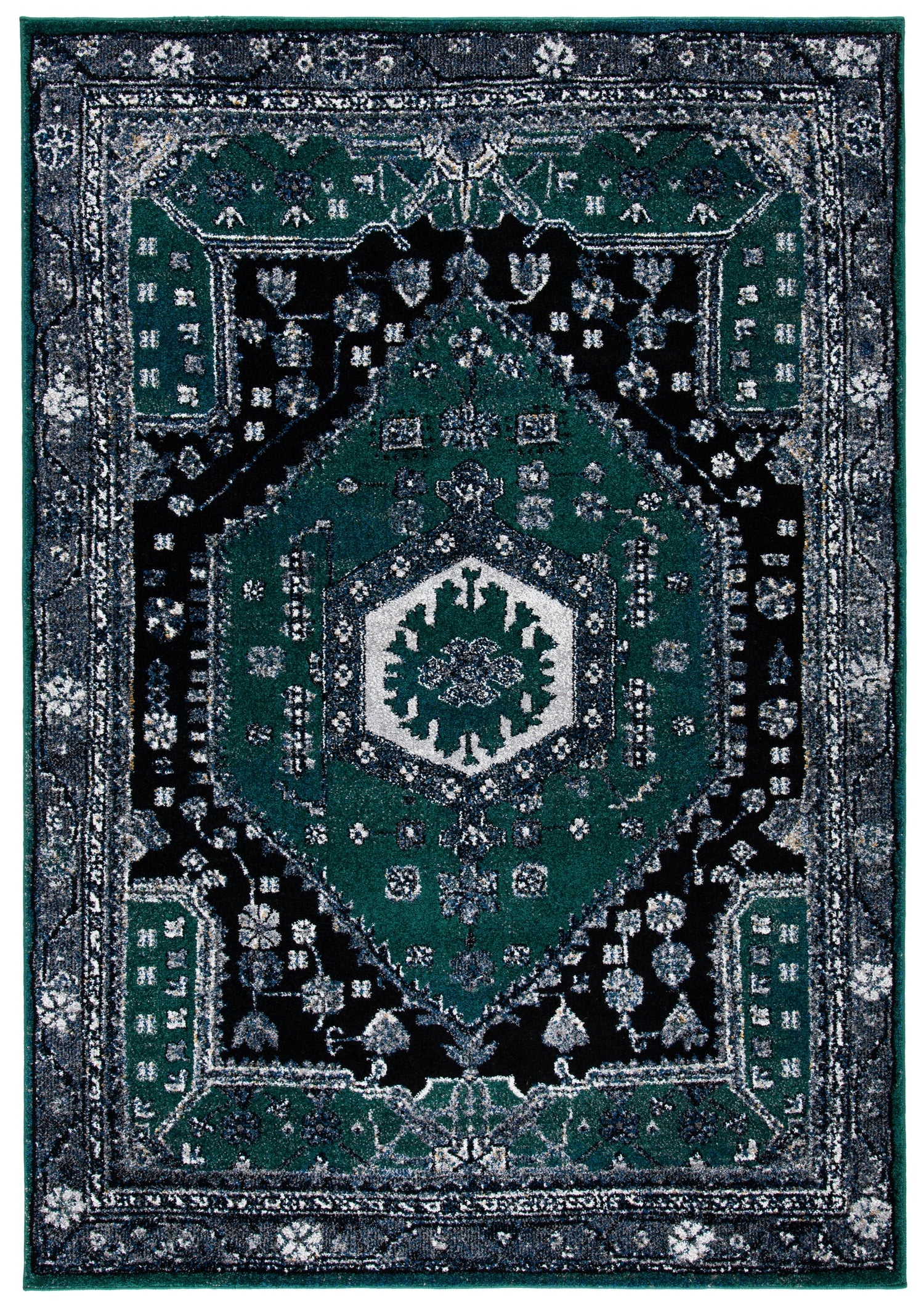 Safavieh Vintage Hamadan Vth204Y Green/Black Rugs.