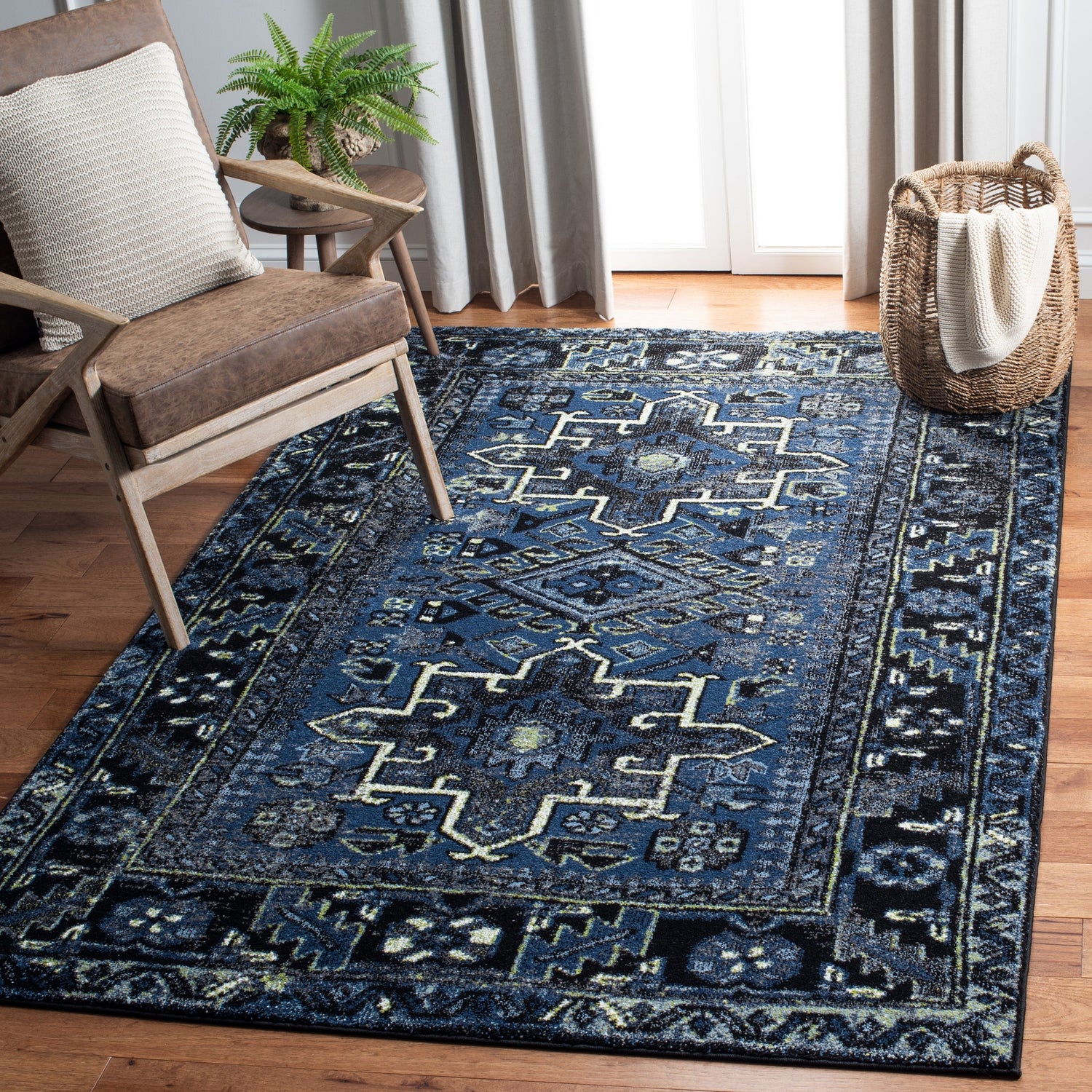 Safavieh Vintage Hamadan Vth211N Blue/Grey Rug.
